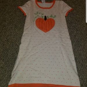 Gymboree girls fall pumpkin heart sweater dress 4t